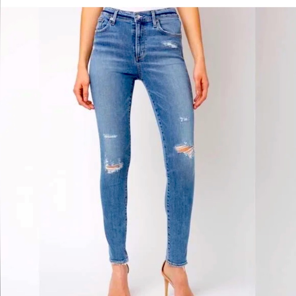 Agolde Jeans | Agolde Sophie Hi-Rise Skinny Jeans in Beyond Blue Size 26